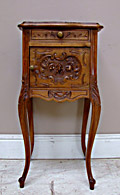 french antique bedside table